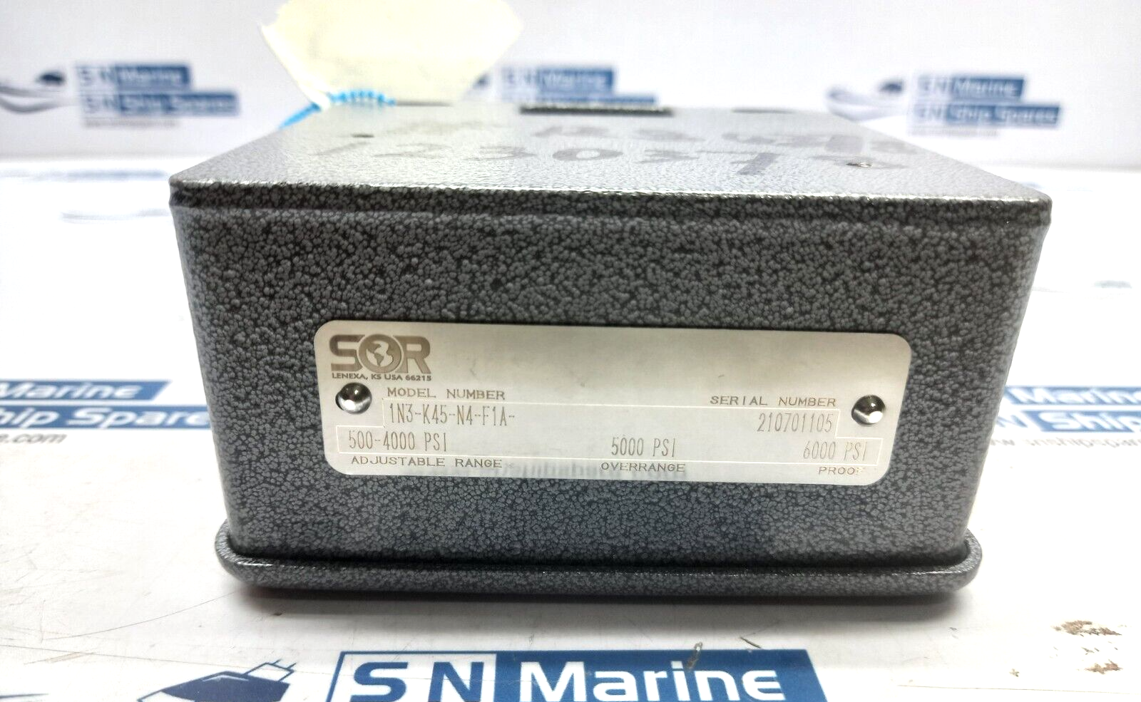 SOR 1N3-K45-N4-F1A Pressure Switch Adjustable Range 500-4000Psi