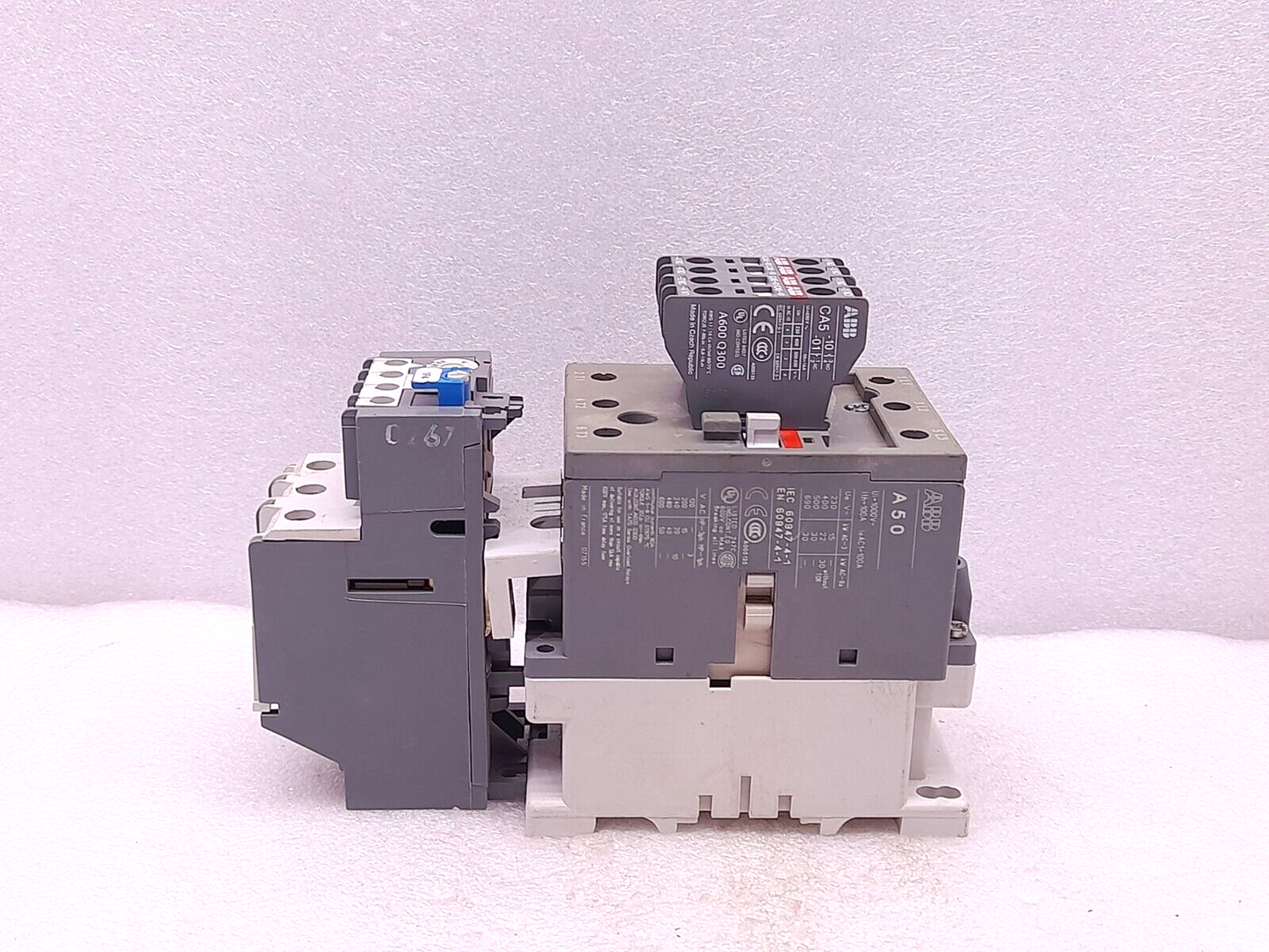ABB A50 Contactor With TA75DU-42 Thermal Overload Relay 29-42A CA5-10 CA5-01