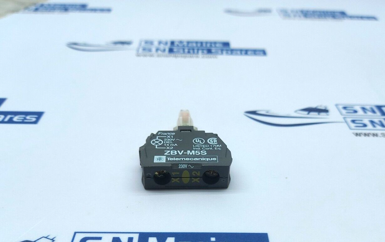 Telemecanique ZBV-M5S Integral Yellow Indicator 230/240AC
