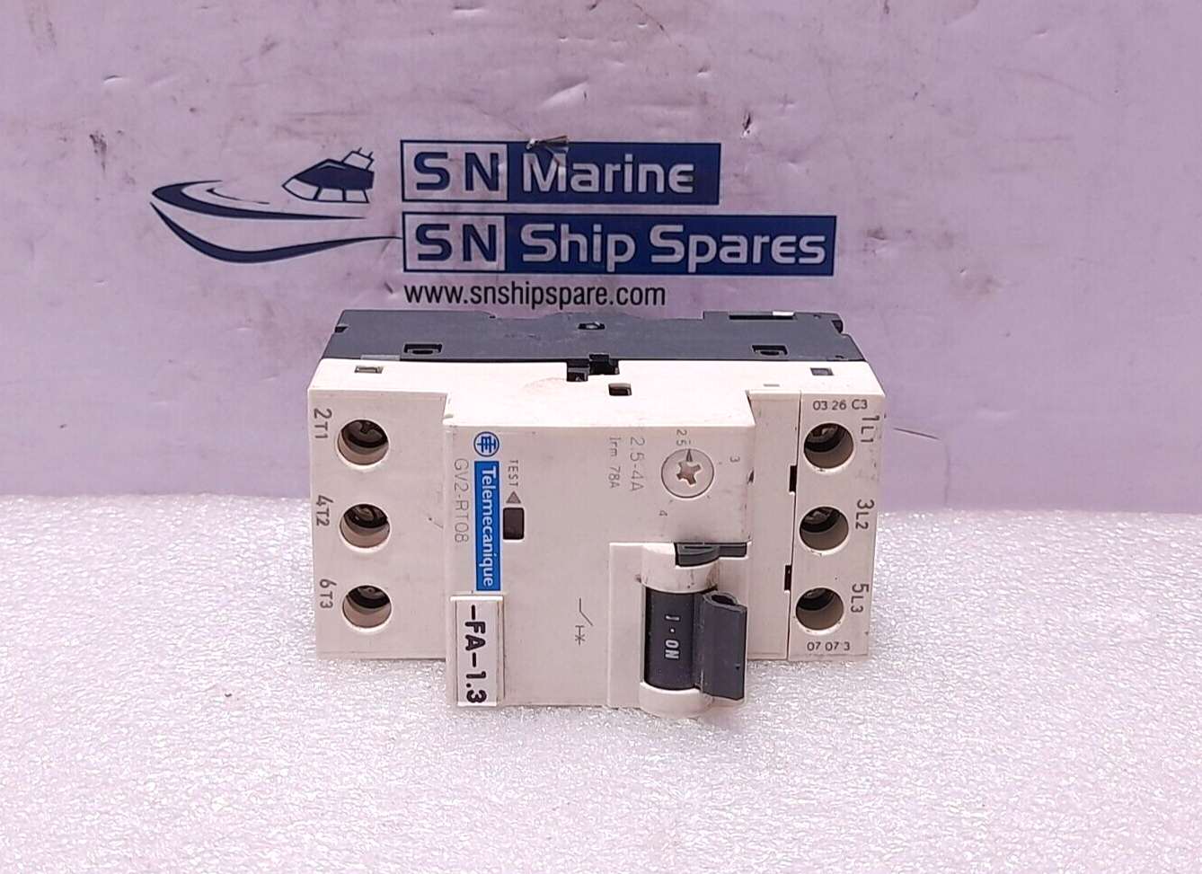 Telemecanique GV2-RT08 Motor Circuit Breaker 2.5-4A Uimp: 6kV 50/60Hz