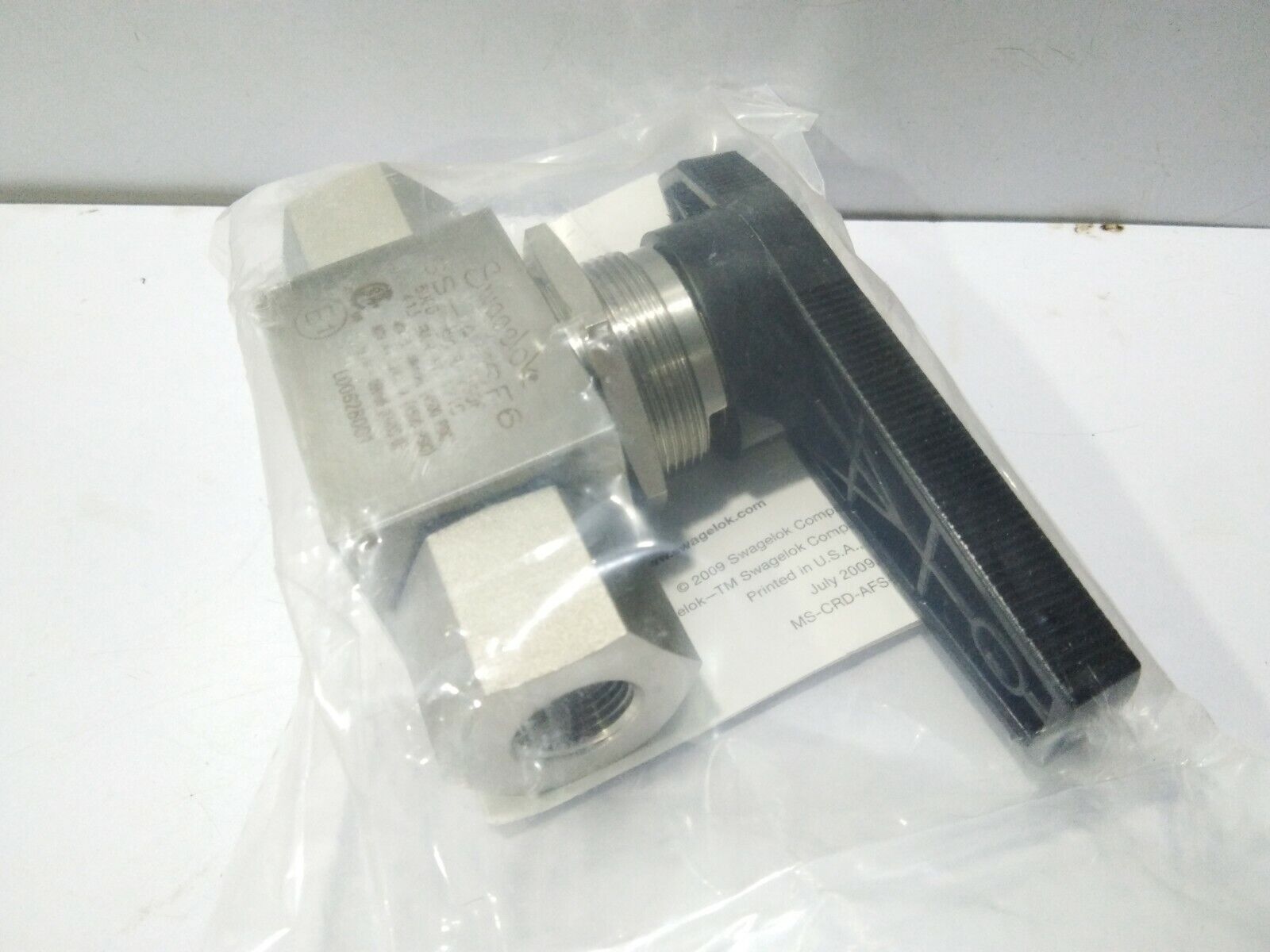 SWAGELOK SS-AFSF6 VALVE ASSEMBLY BALL VALVE 3/8” 6000PSIG @250F 413BAR SSAFSF6