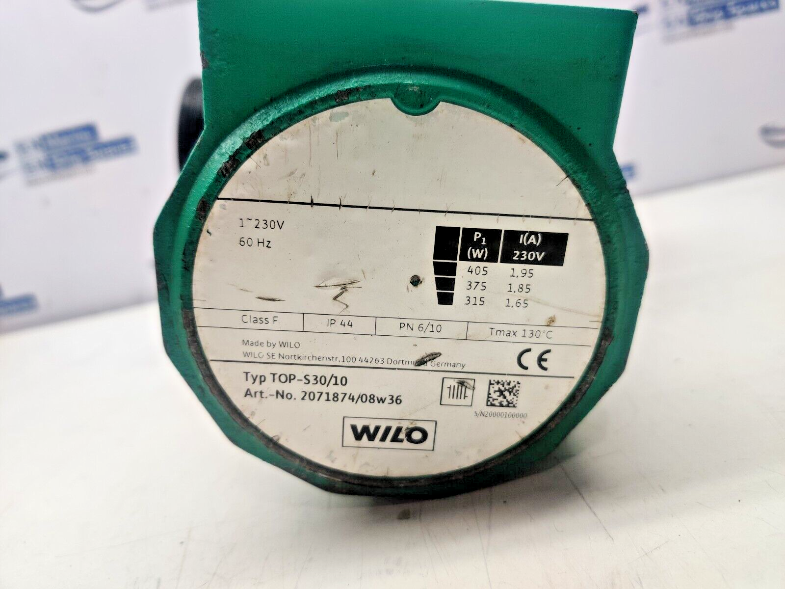 WILO TOP-S30/10 Heating Pump 1~230V 60Hz Art.No. 2071874/08w36