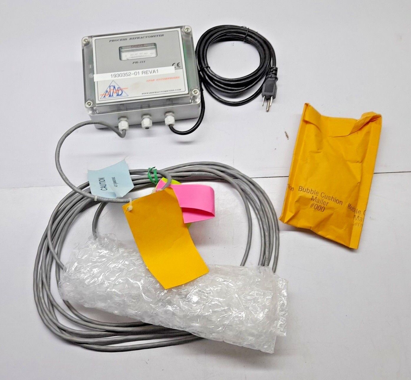 Afab PR-111 Process Refractometer 1930352-01 Rev A1 Refractometer STD Probe Proc