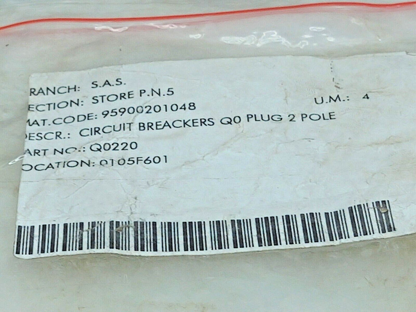 Square D NE-2055 Circuit Breaker Q0 Plug 2Pole Q0220