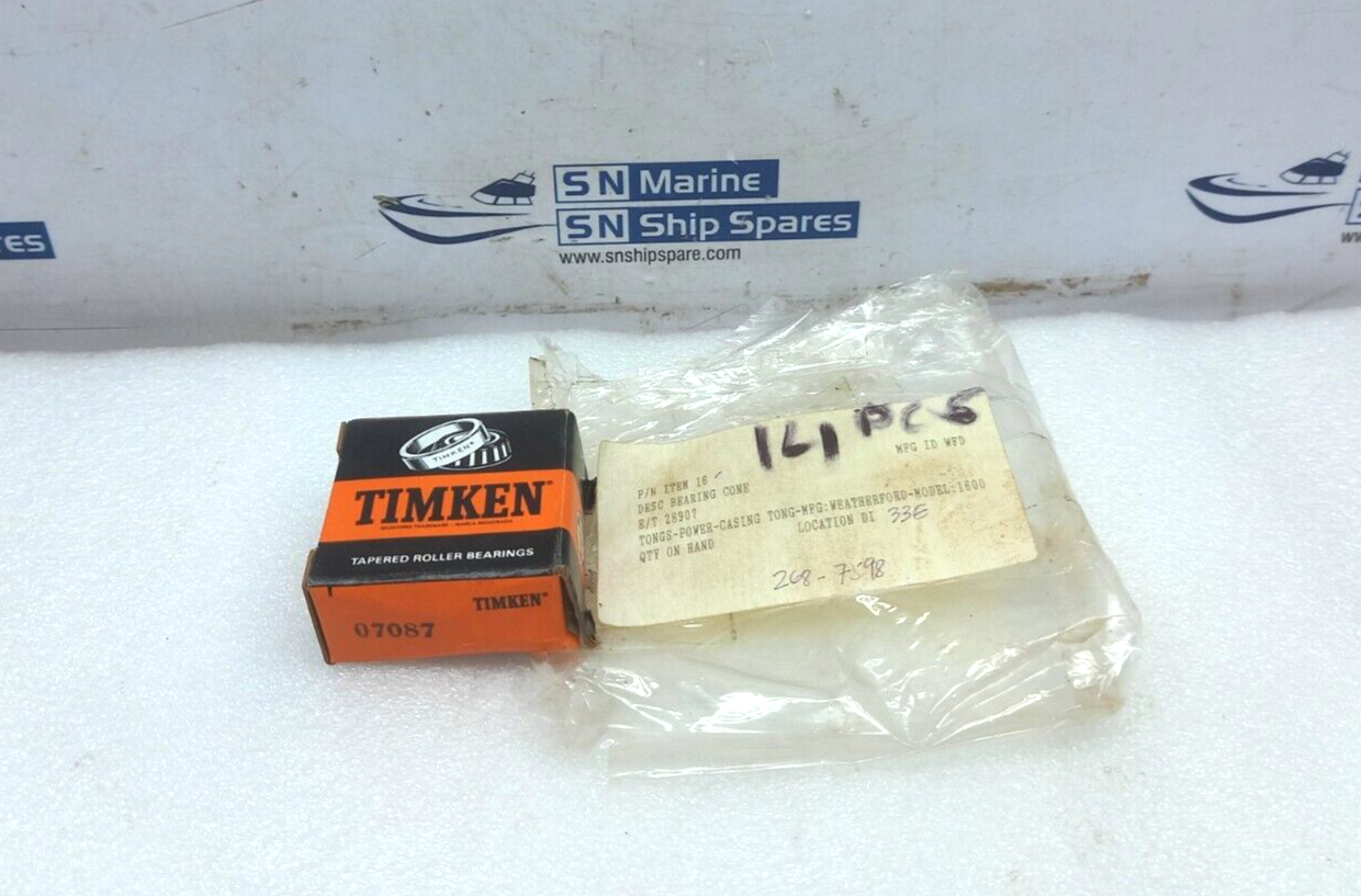 Timken 07087 Tapered Roller Bearings