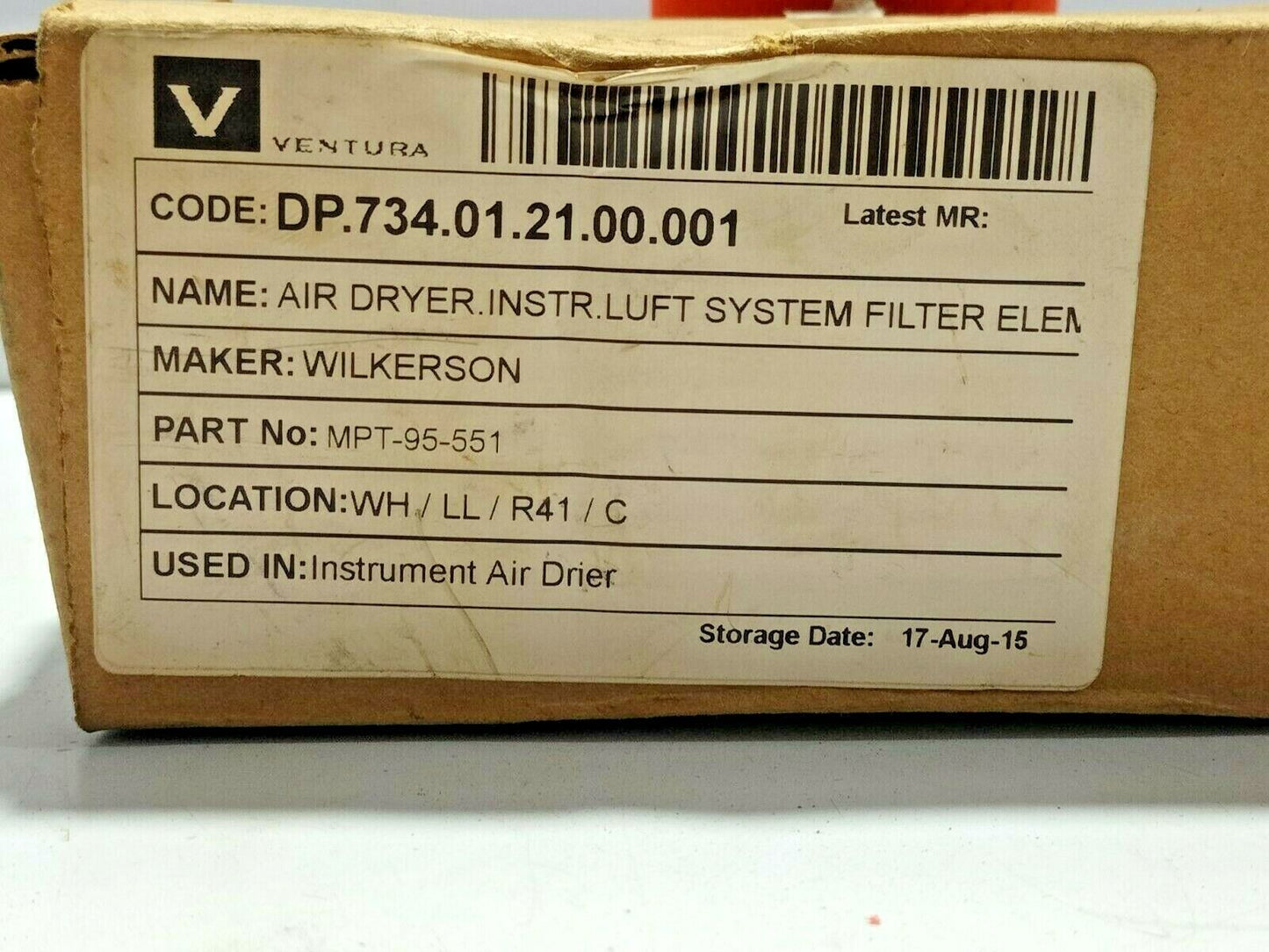 Wilkerson MTP-95-551 Filter Element MTP95551