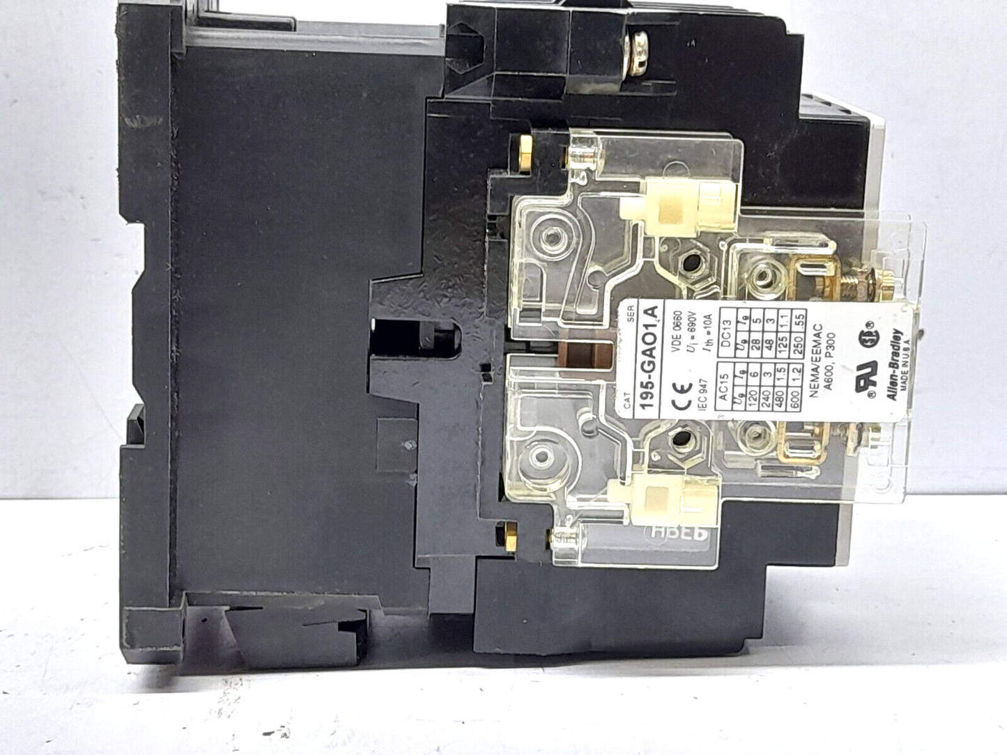 Allen Bradley 100-A38ND31 Ser C Contactor 110V50Hz 120V60Hz A38 195-GAO1 Ser A