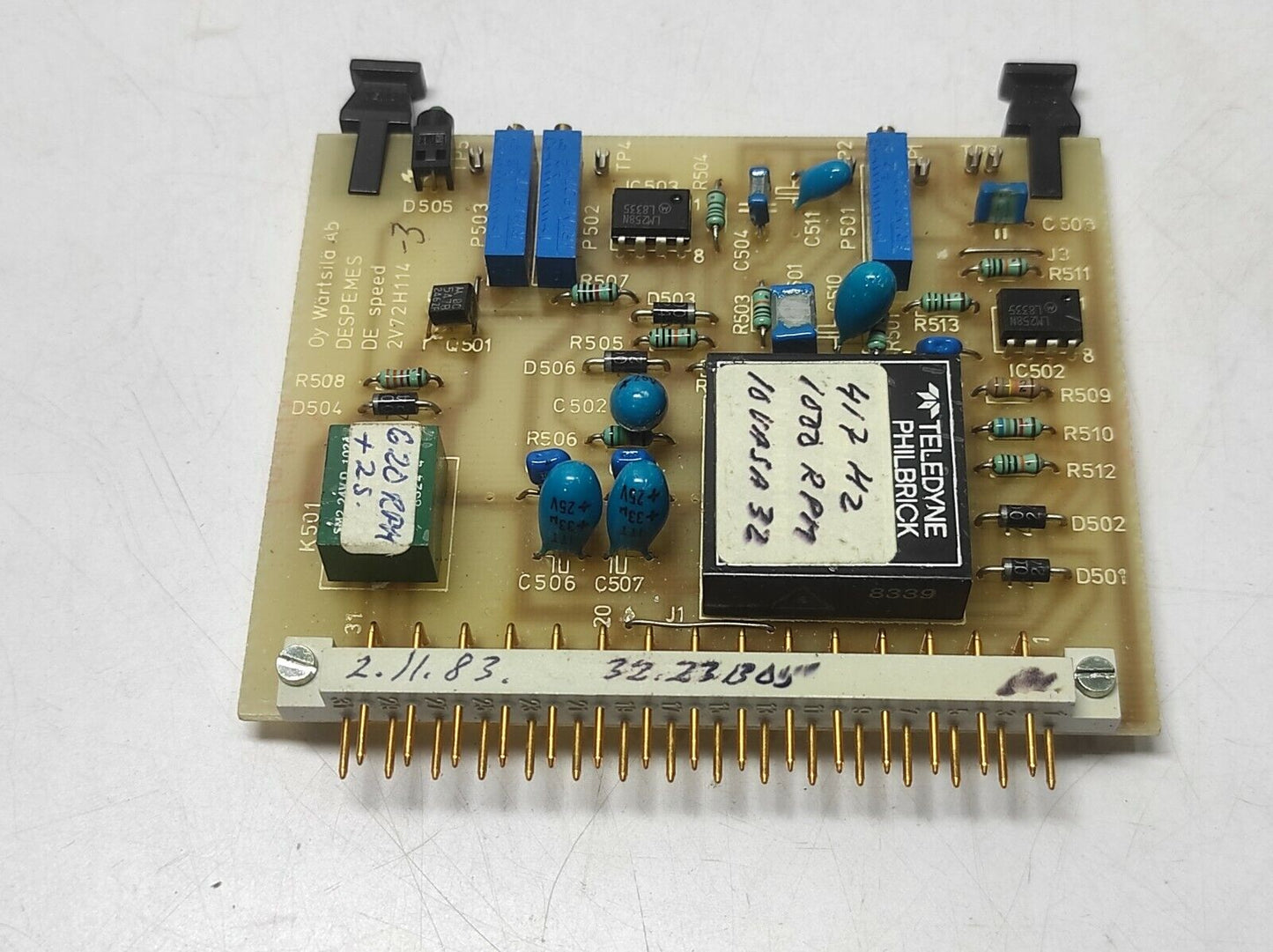Wartsila 3223B000500 PCB NDE-Card 32.23B05 DESPEMES DE Speed 2V72H114-3 AUPA317