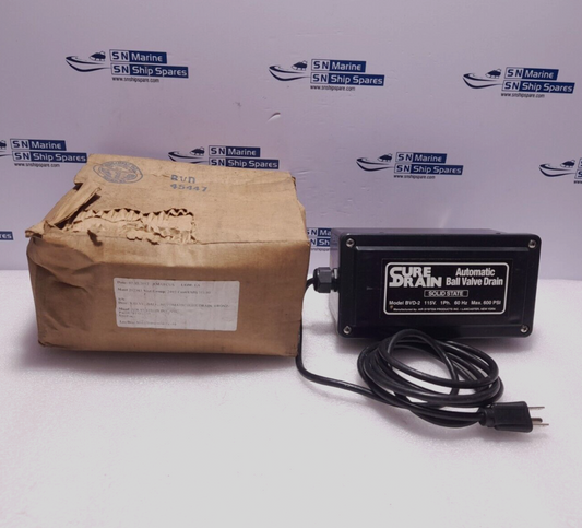 Air Systems BVD-2 Sure Drain Automatic Ball Valve Drain 115V 1Ph 60Hz Max 600 PS