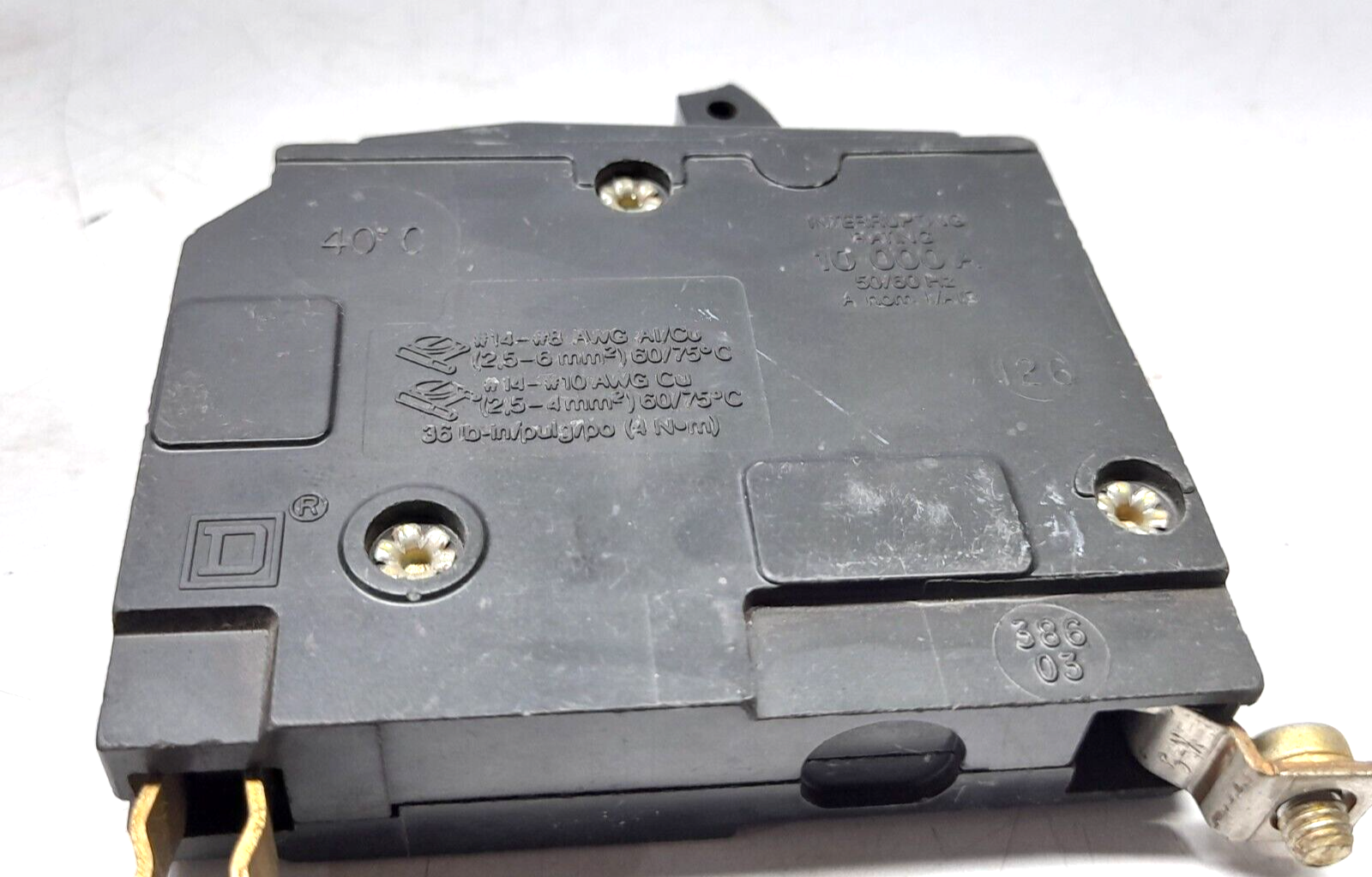 Square D QOB Miniature Circuit Breaker 15A 10kA 120240V~