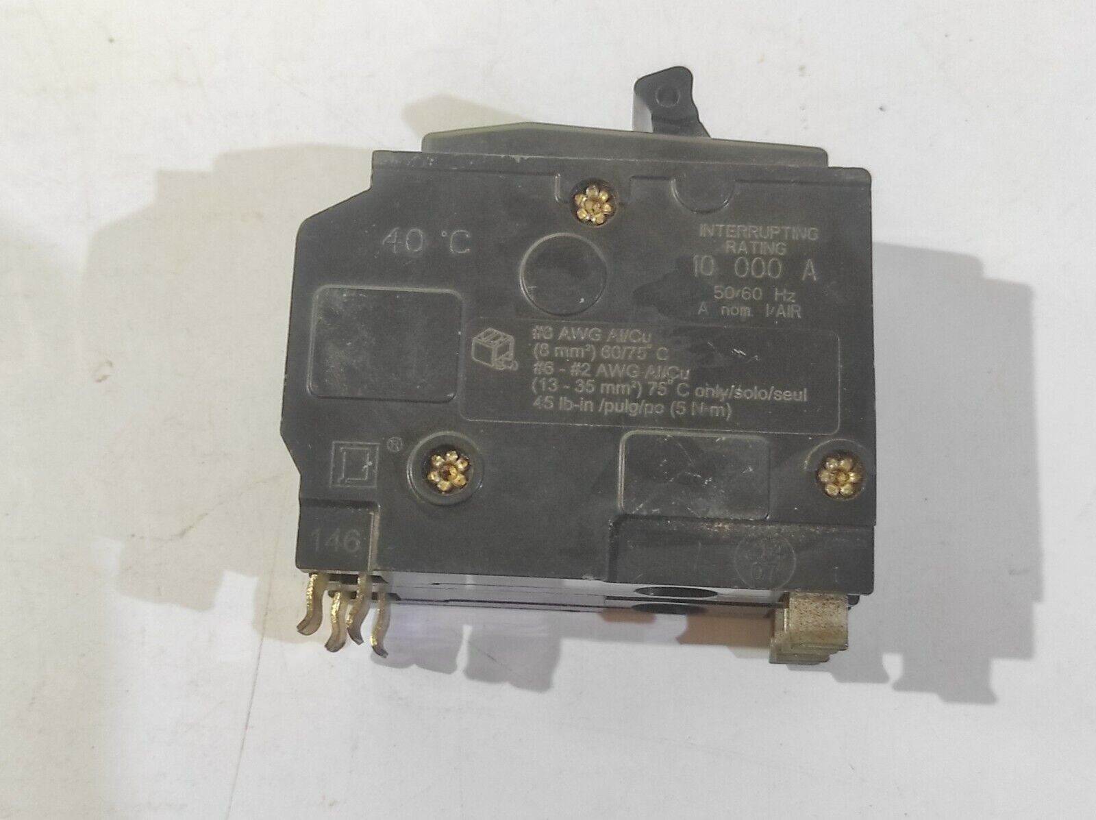 Square D 40A 2 Pole Circuit Breaker