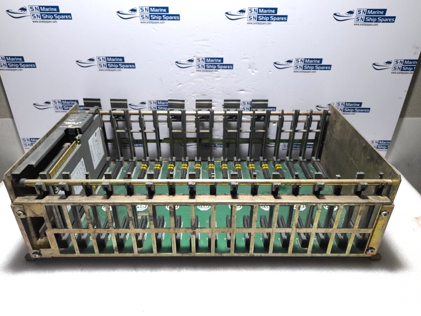 Allen Bradley 1771-A4B 16 Slot I/O Chassis With 1771-ASB E Remote I/O Adapter Mo