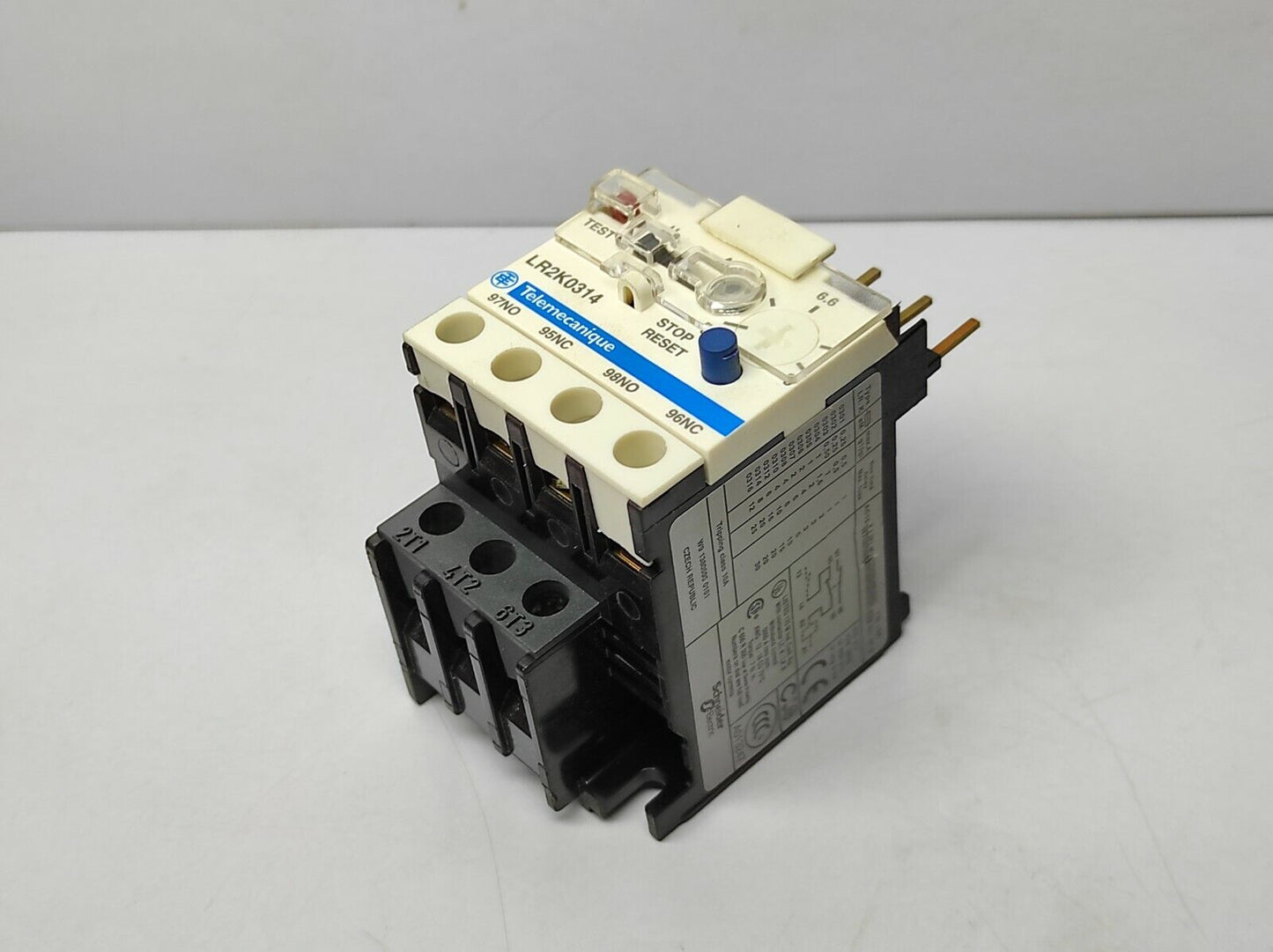 Telemecanique LR2K0314 Thermal Overload Relay Schneider Electric Tripping Class 