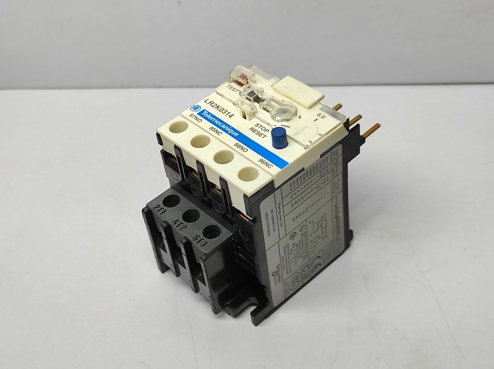 Telemecanique LR2K0314 Thermal Overload Relay Schneider Electric Tripping Class 