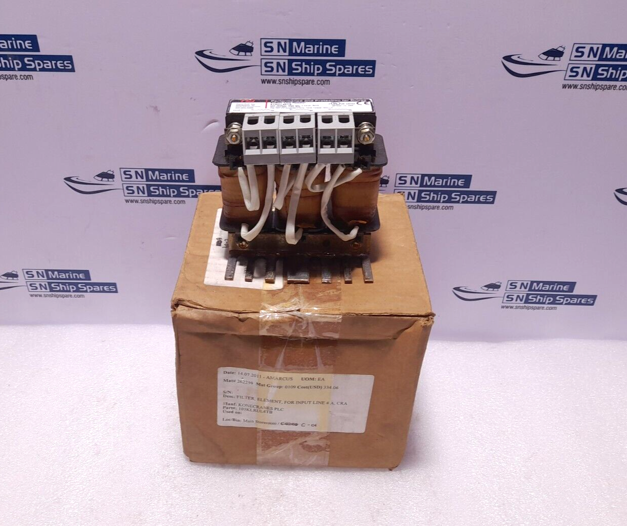 Trans-Coil TCI KLRUL Line Reactor KLRUL4ATB 3PH 50/60Hz 600V Max 4A 4ATB