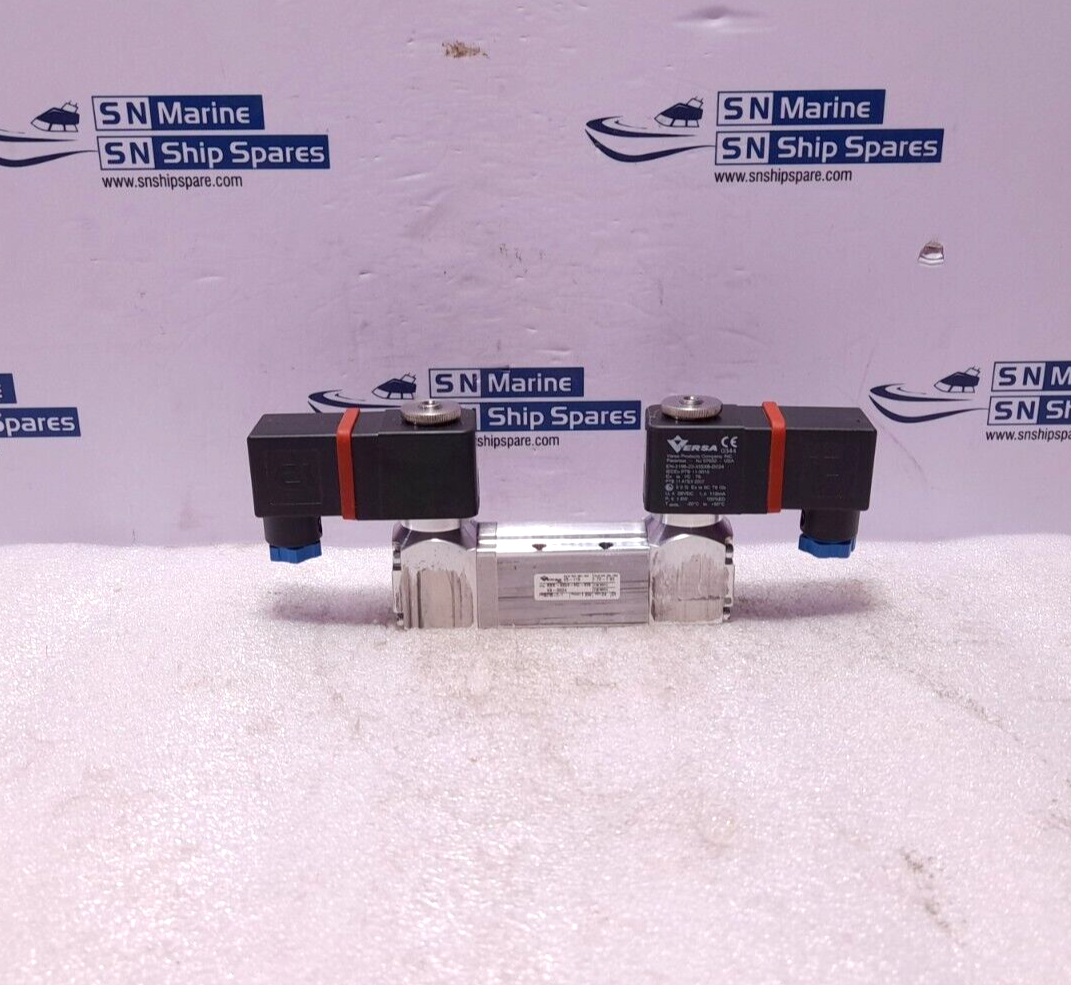Versa KXX-4334-HC-XISX6-D024 4-Way Valve Alum 24VDC 1.6W PSIG 25-115 Min-Max
