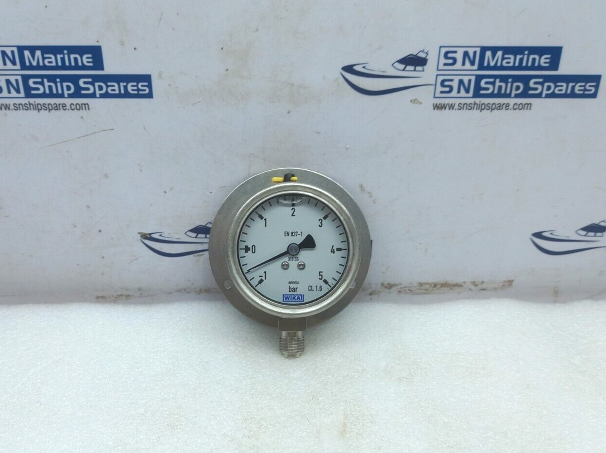 Wika 233.50.063 Compound Pressure Gauge -1 To 5Bar 1/4IN 63MM BSP 66288327