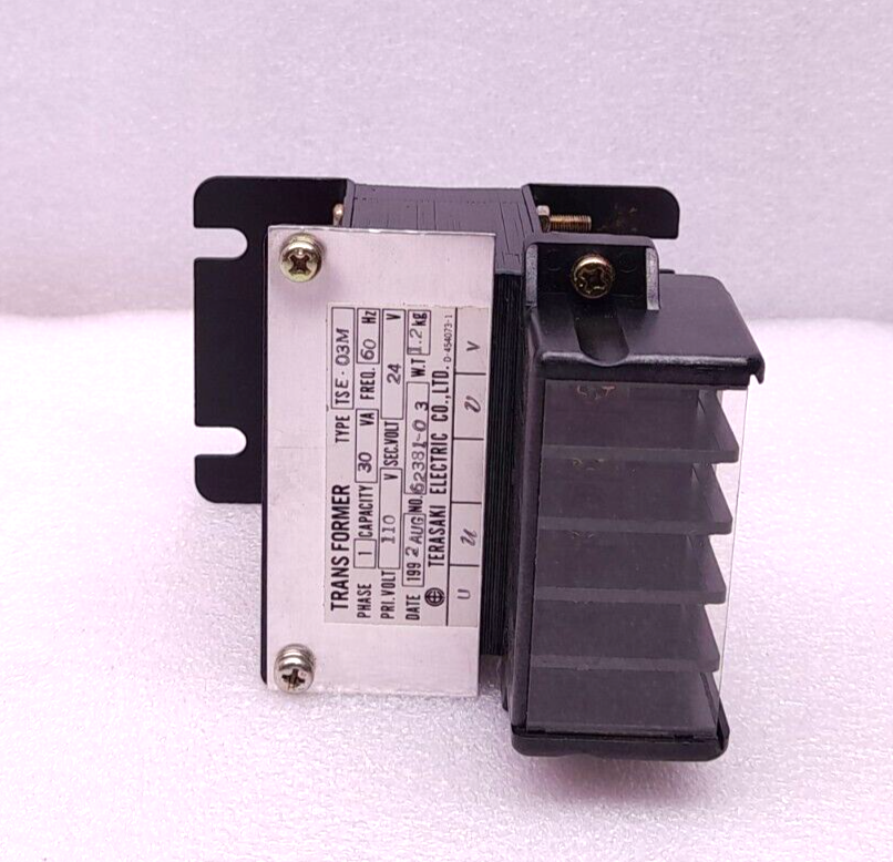 Terasaki TSE-03M Transformer 1Ph 30VA 60Hz Pri 110V Sec 24V
