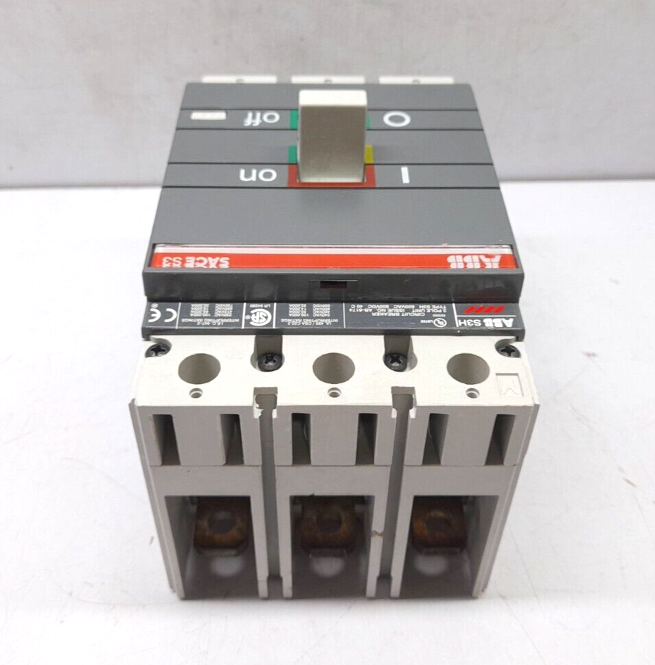 ABB SACE S3 S3H020TW Circuit Breaker S3H 20A BKR S3H 20A 3P
