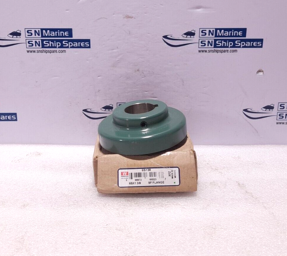 TB Woods 6JS SF+ Sleeve With 6S1 6SX1 Flange & 6S138 6SX1 3/8 Flange