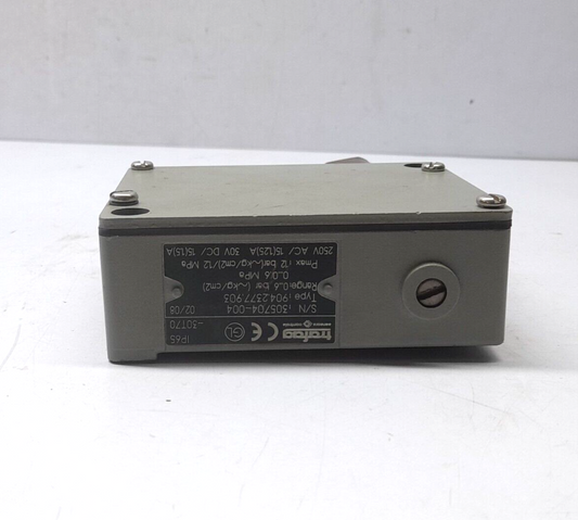 Trafag 904.2377.903 Pressure Switch Range 0…6 Bar 0…0.3 MPa Pmax 12 Bar 1.2 MPa
