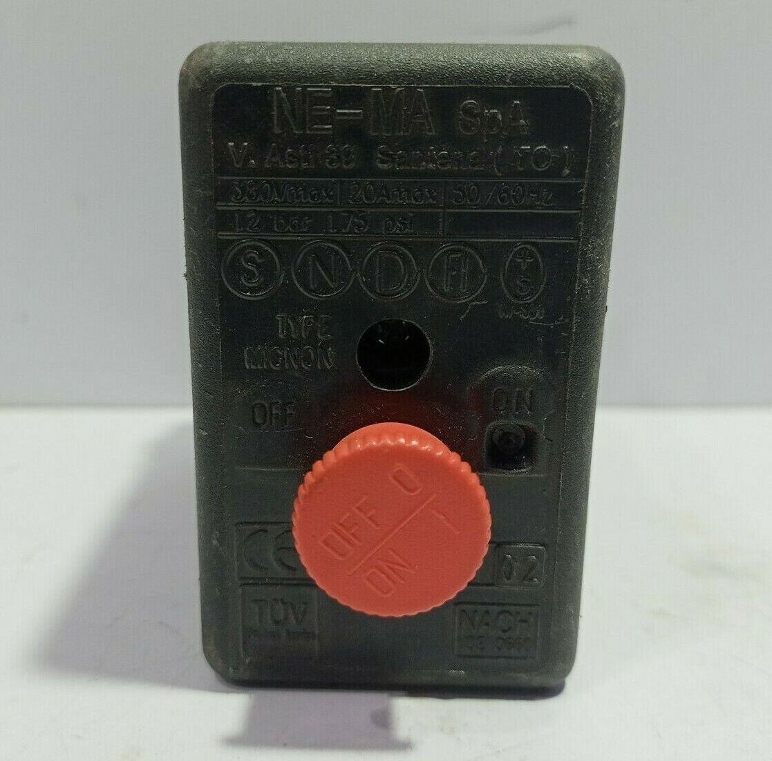 NeMA SpA Mignon 12bar 175psi Pressure Switch