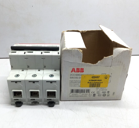 ABB 2CCS863001R0821 High Performance MCB S803S-D100 RS 435497
