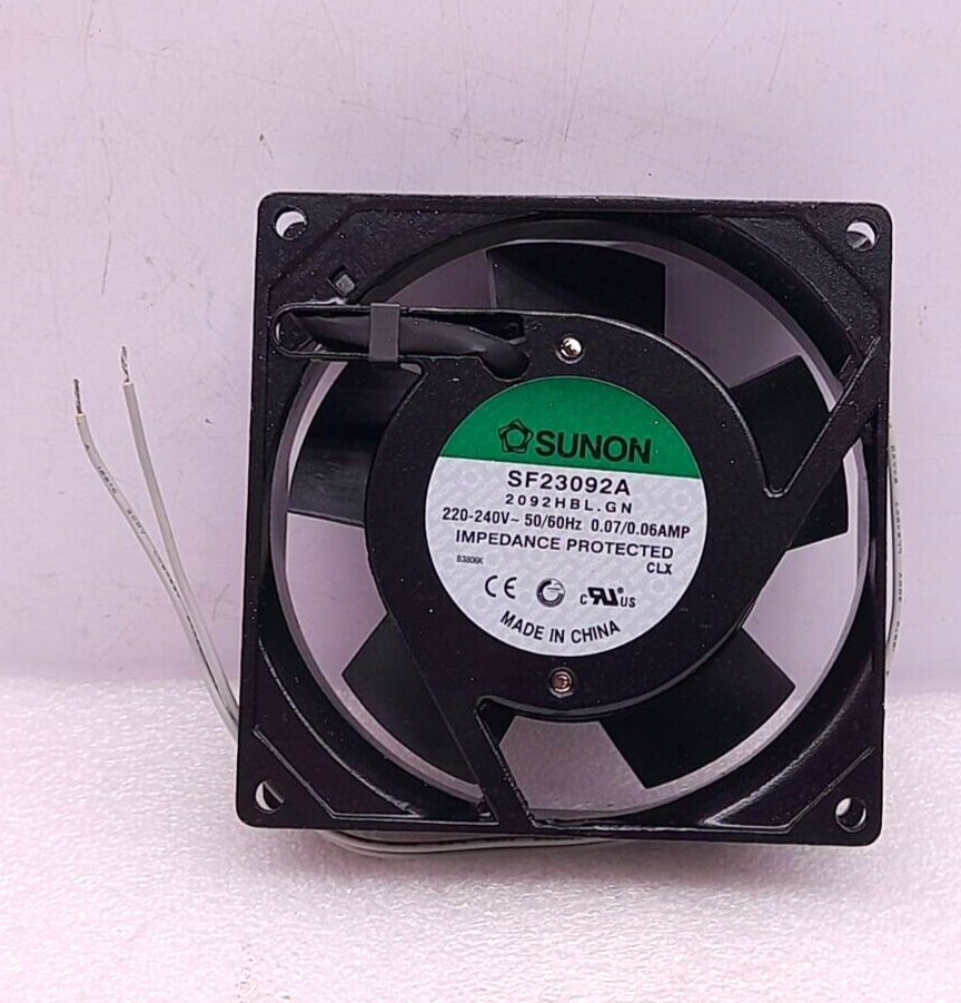 Sunon SF23092A 2092HBL.GN Axial Fan RS 544-0289 220-240V 50/60Hz 0.07/0.06A