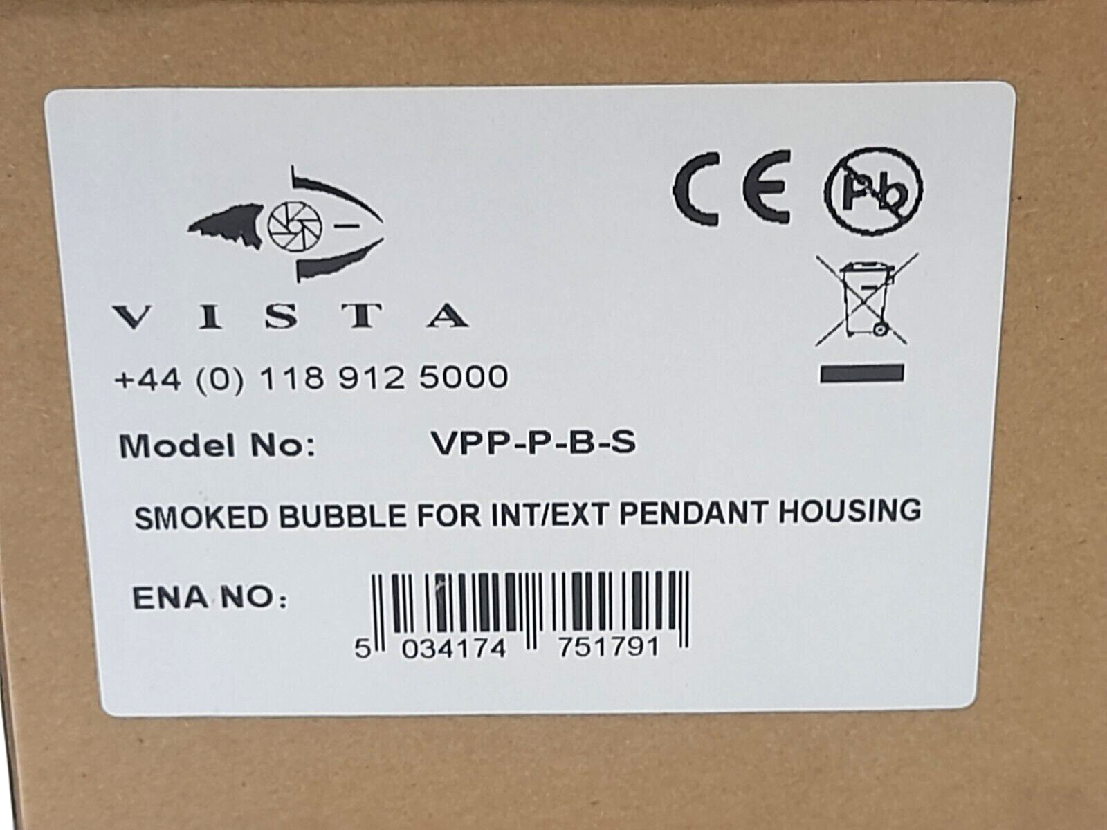 Vista VPP-DUMMY-DP-S Dummy Int Pendant Housing With Smoked Bubble