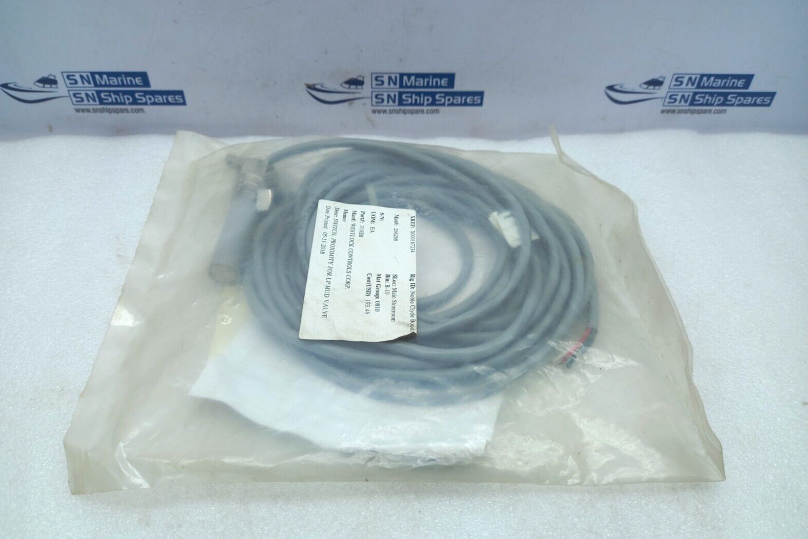 Westlock 316SB-STN-020-AAA Silver Proximity Switch 1/2NPT 20FT