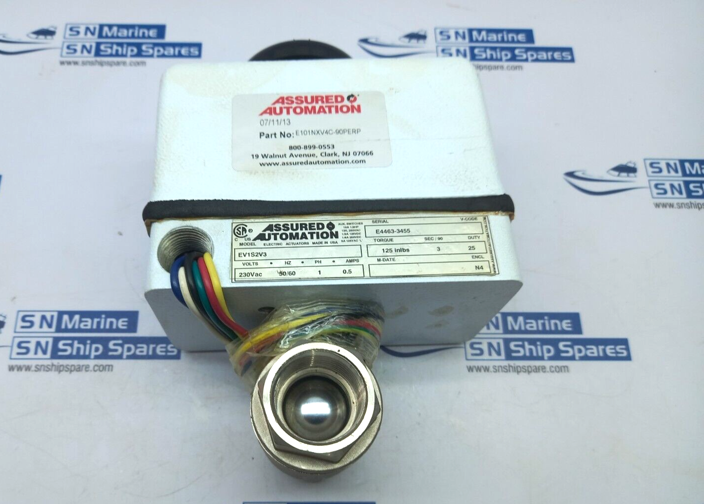Assured Automation E101NXV4C-90PERP Electric Actuator 230VAC  With V101 Valve