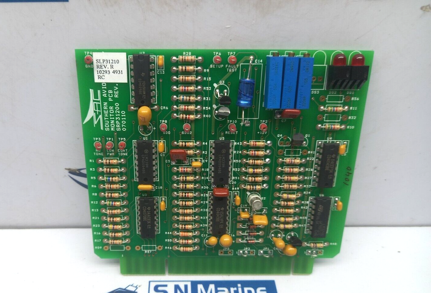 Southern Avionics SRP31200 Monitor Control PCB Rev.R 102934931