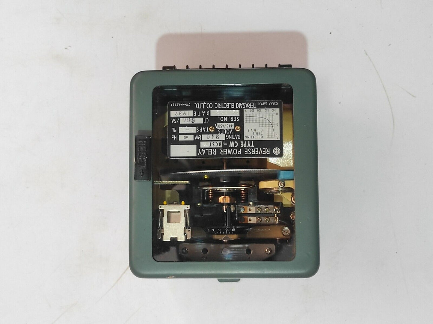 Terasaki CW-RCST11 Reverse Power Relay CWRCST11 Rating 240kW 60Hz Volts 445/450V