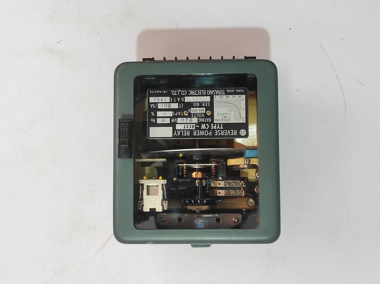 Terasaki CW-RCST11 Reverse Power Relay CWRCST11 Rating 240kW 60Hz Volts 445/450V