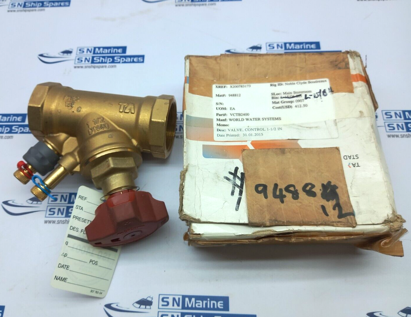 World Water VCTB2400 Control Valve 1-1/2 In
