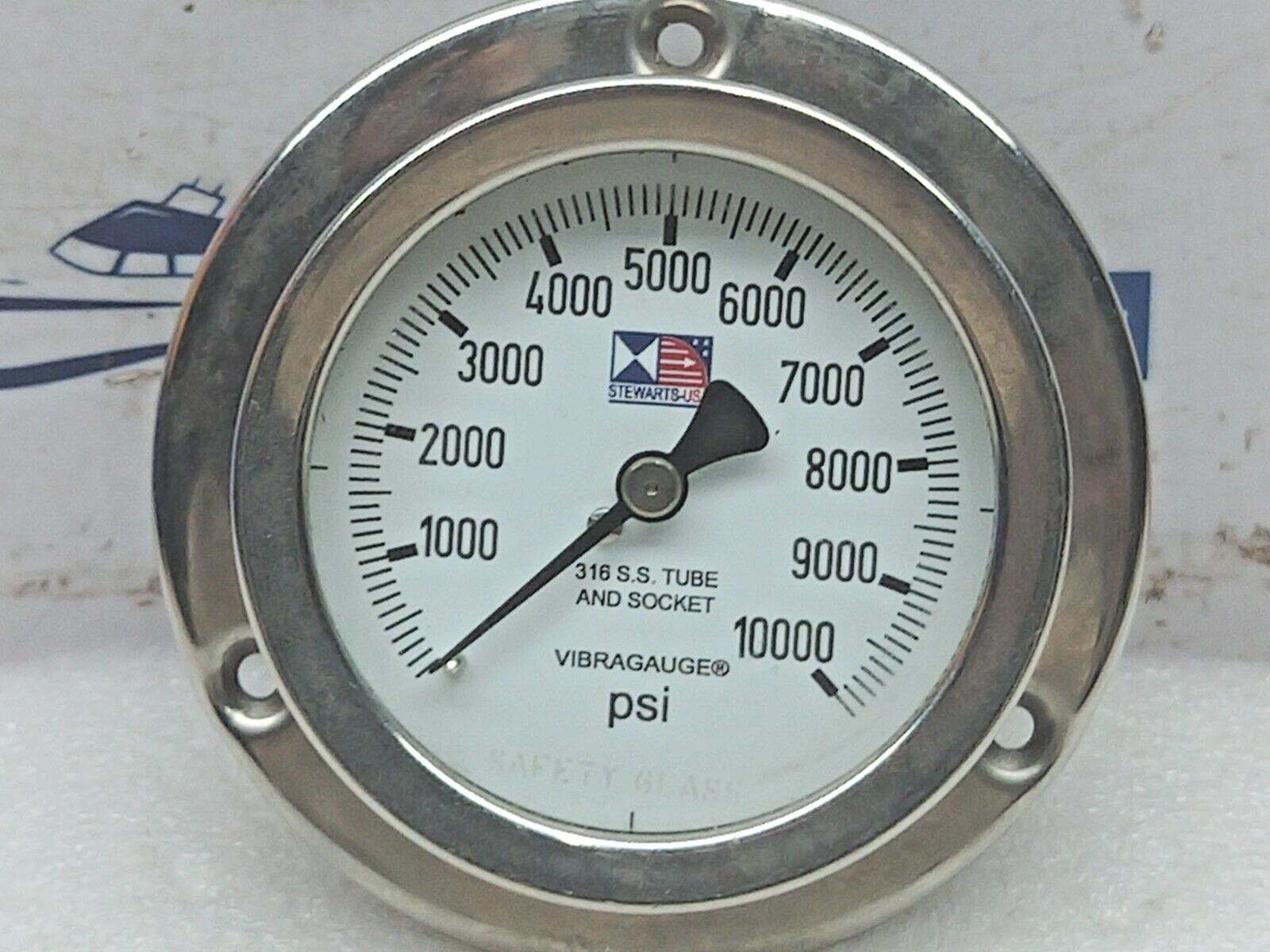 Stewart-USA 0-10000 PSI Pressure Gauge 15921581/12