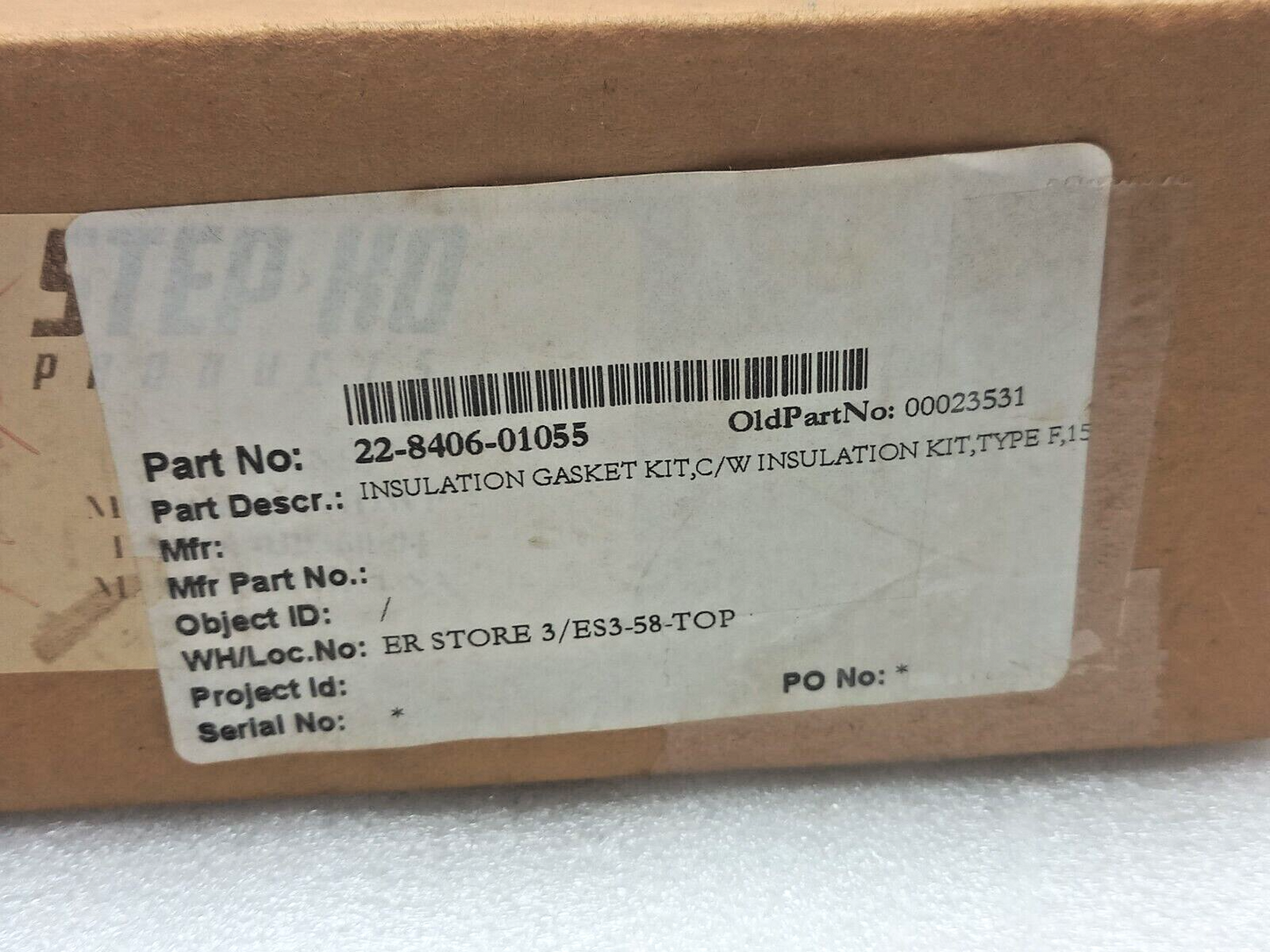 Step Ko Insulation Gasket Kit, C/W Insulation Kit Type F,15 Incomplete Kit