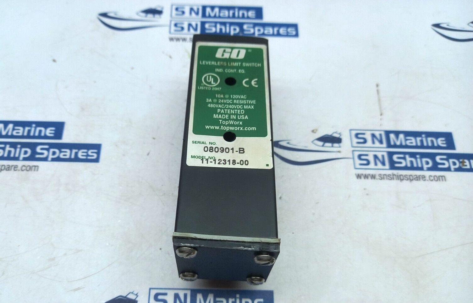 Topworx 111231800 Lever-Less Limit Switch 10A 120Vac 480Vac 240Vdc