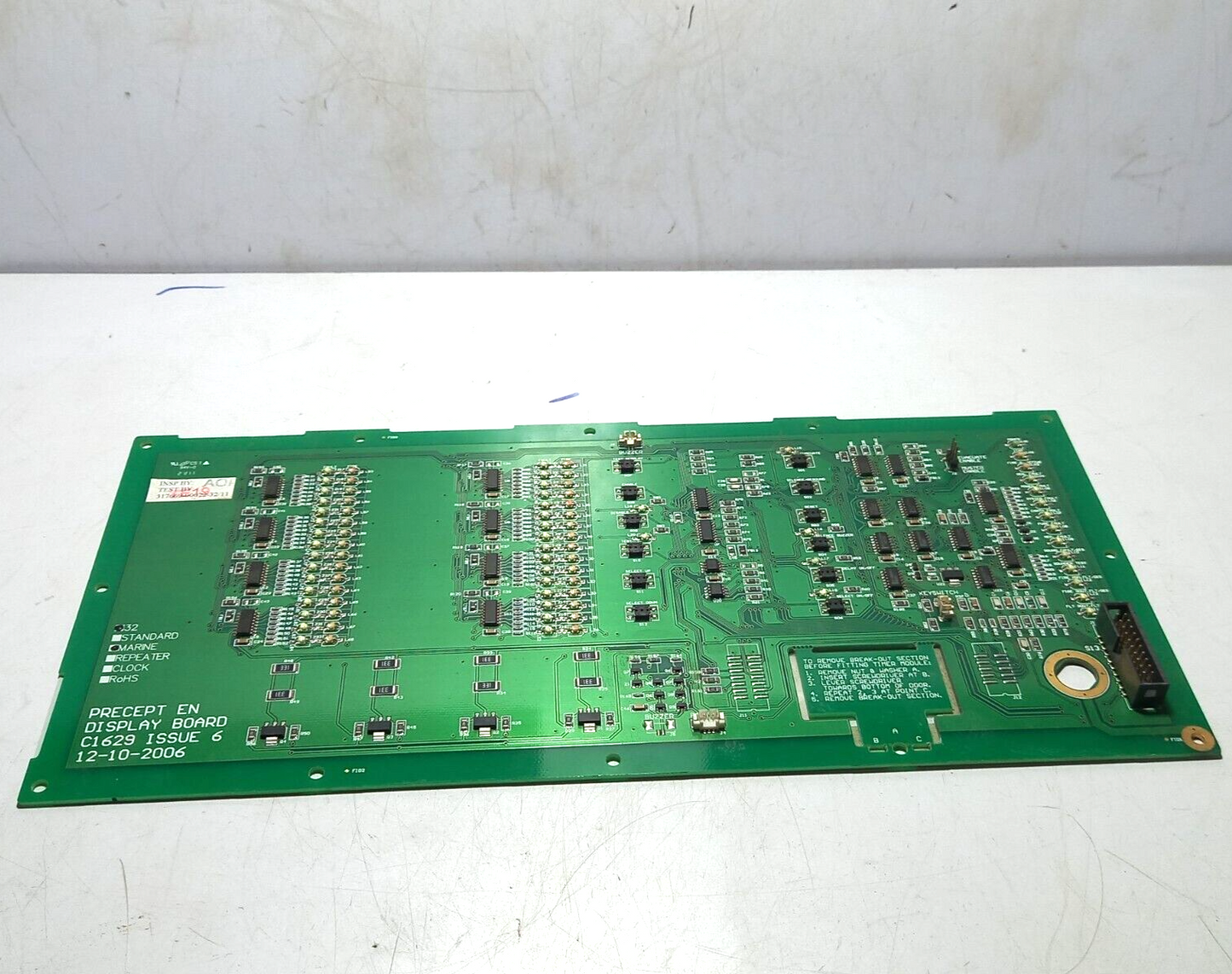 Tyco C1629 Issue 6 Display PCB T.S.P. 1800610-32