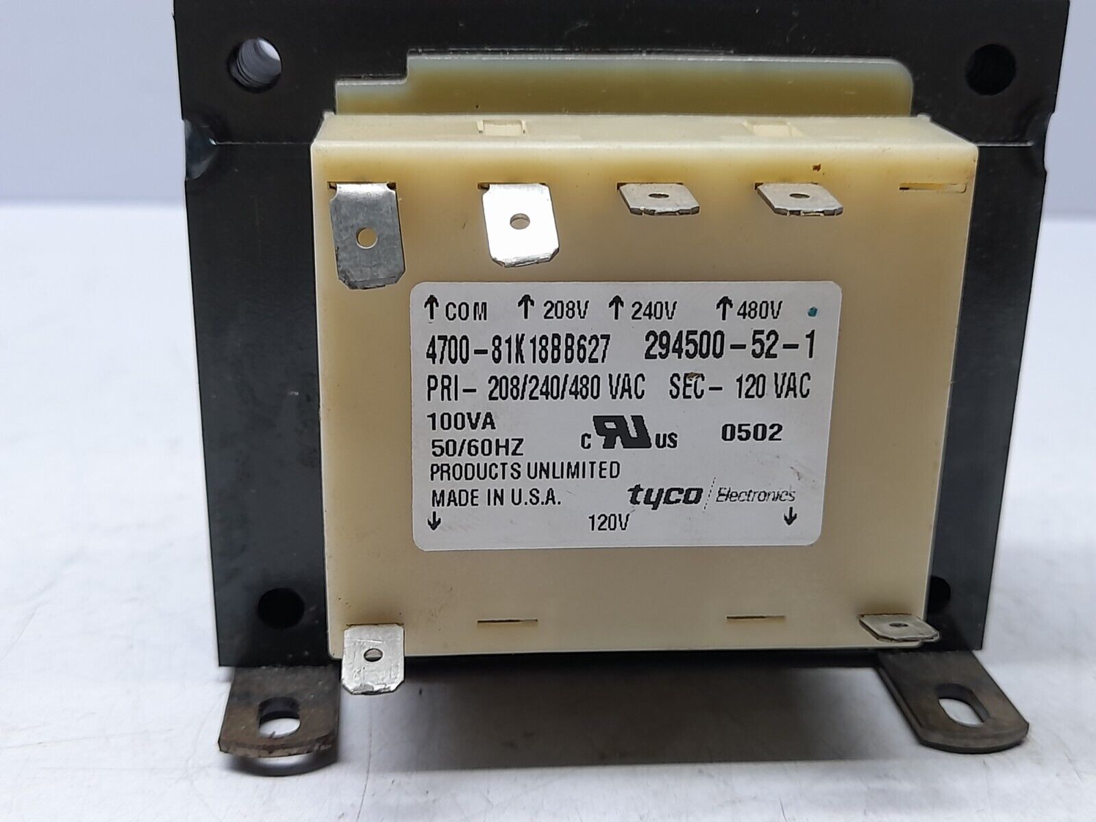 Tyco 4700-81K18BB627 Transformer 294500-52-1