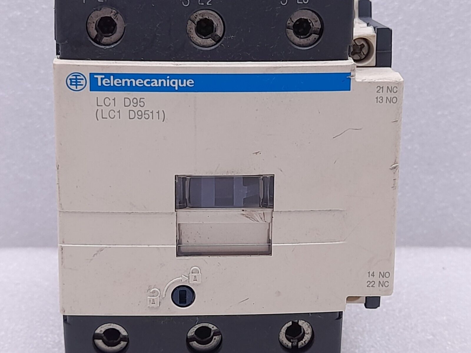 Telemecanique LC1 D9511 Contactor LC1 D95 Ith 125A LX1 D6 R7 Coil 440V 50/60Hz