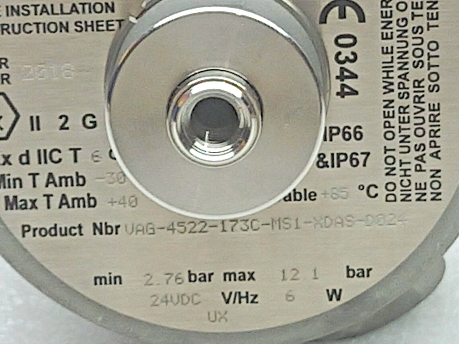 Versa VAG-4522-173C-MS1-XDAS-0024 Pneumatic Directional Valve NOV 30112592