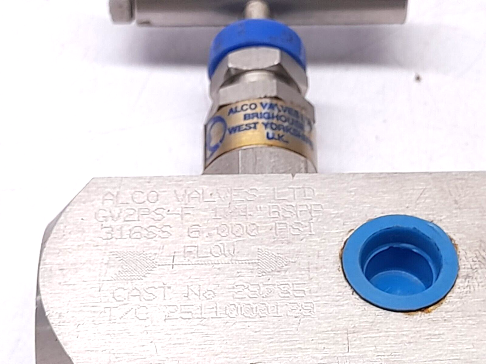 Alco GV2PS-F Valve ¼” BSPP 316SS 6000PSI