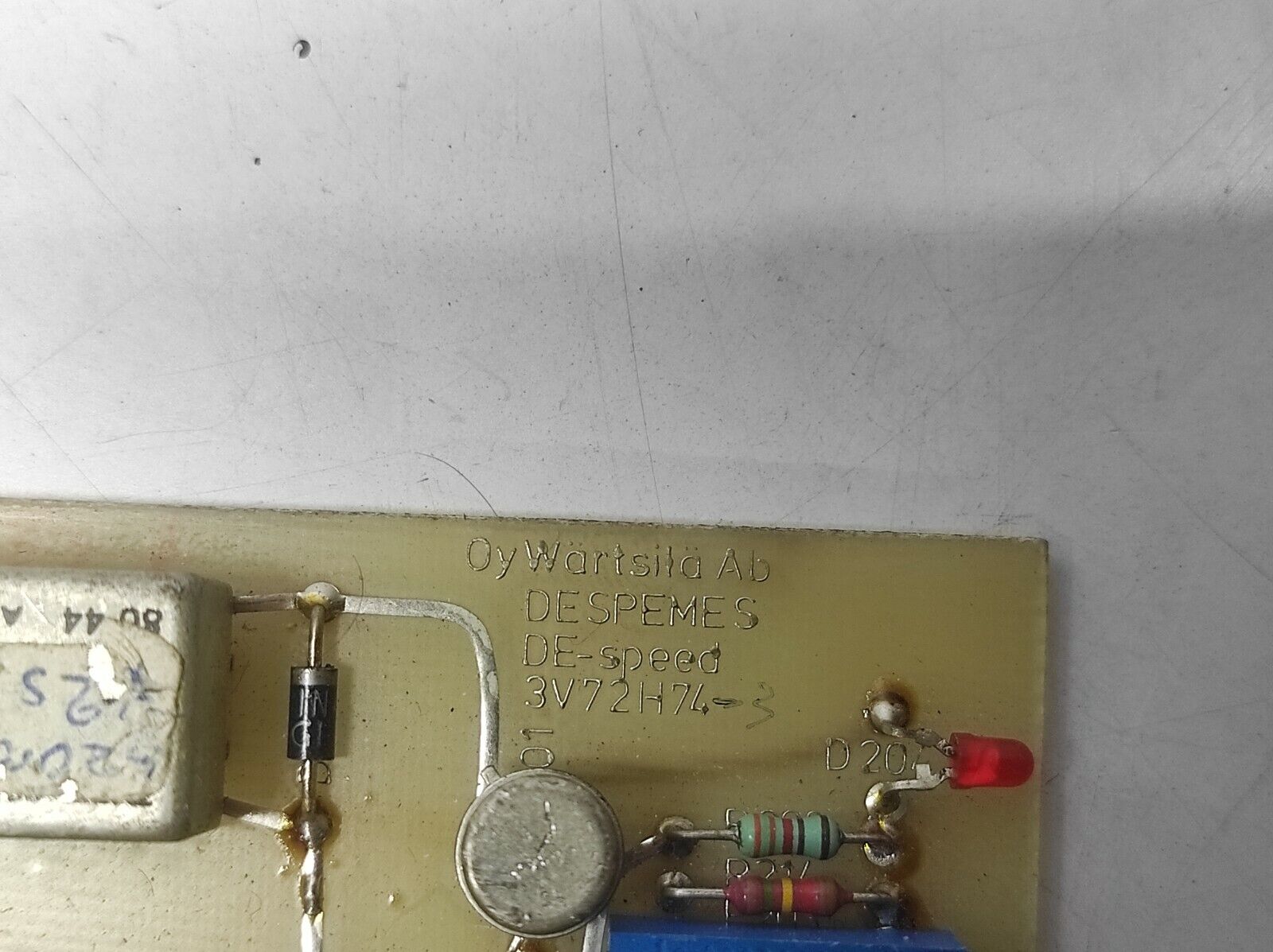 Wartsila 3V72H74-3 PCB 32.23B05 R.V.S. Speed Meas Card DE-Speed