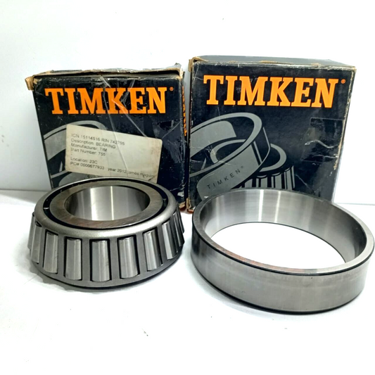 Timken 755/752 Tapered Roller Bearing 752 Bearing Cup 755 Bearing Cone