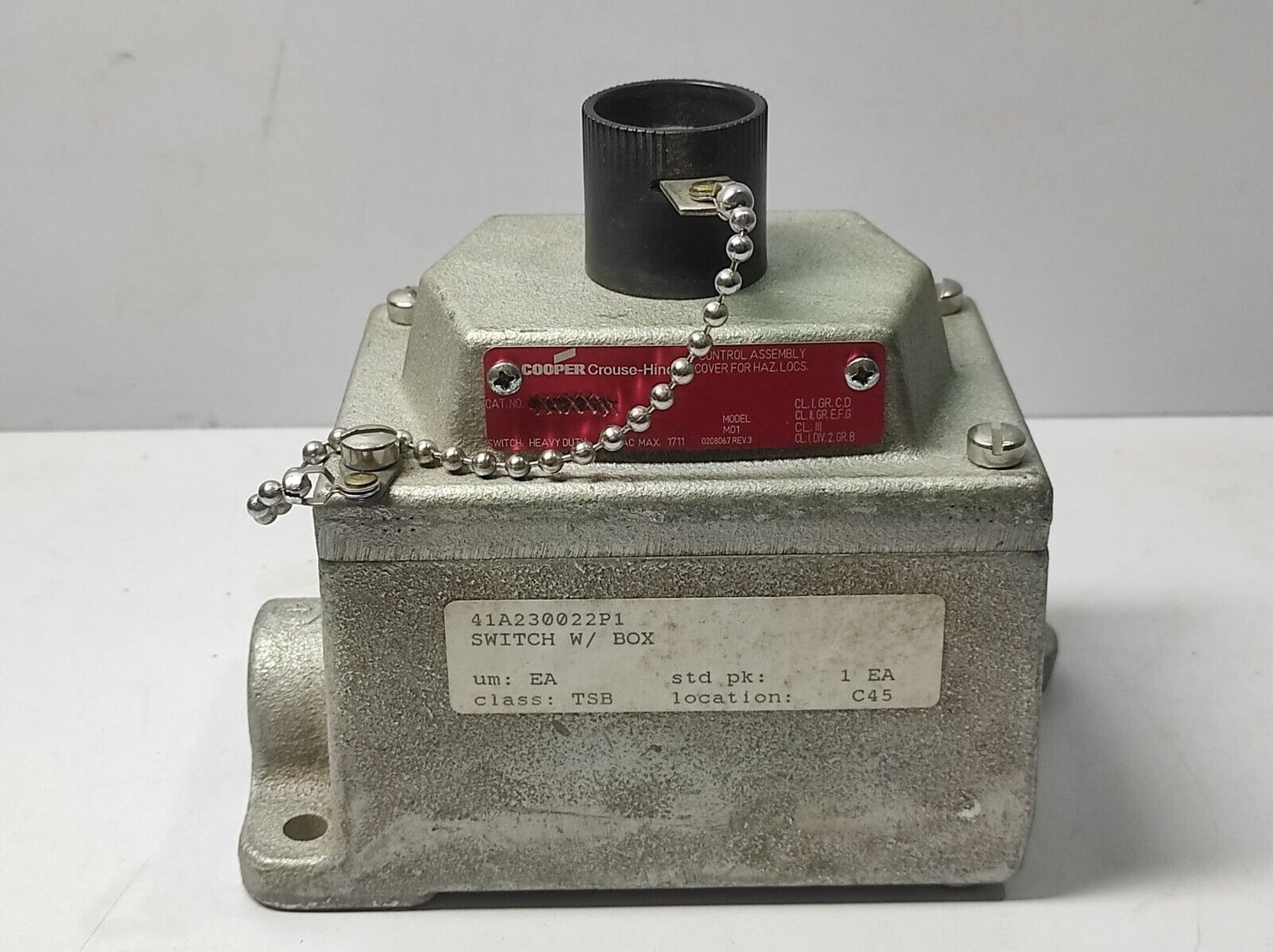 Cooper Crouse-Hinds 41A230022P1 Explosion Proof Control Station Push Button