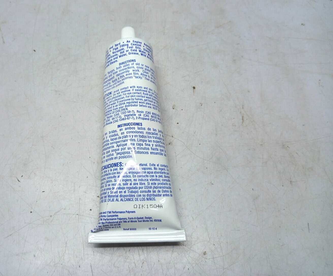 Permatex 80003 1 From Gasket Sealant Fast Drying Hard Setting