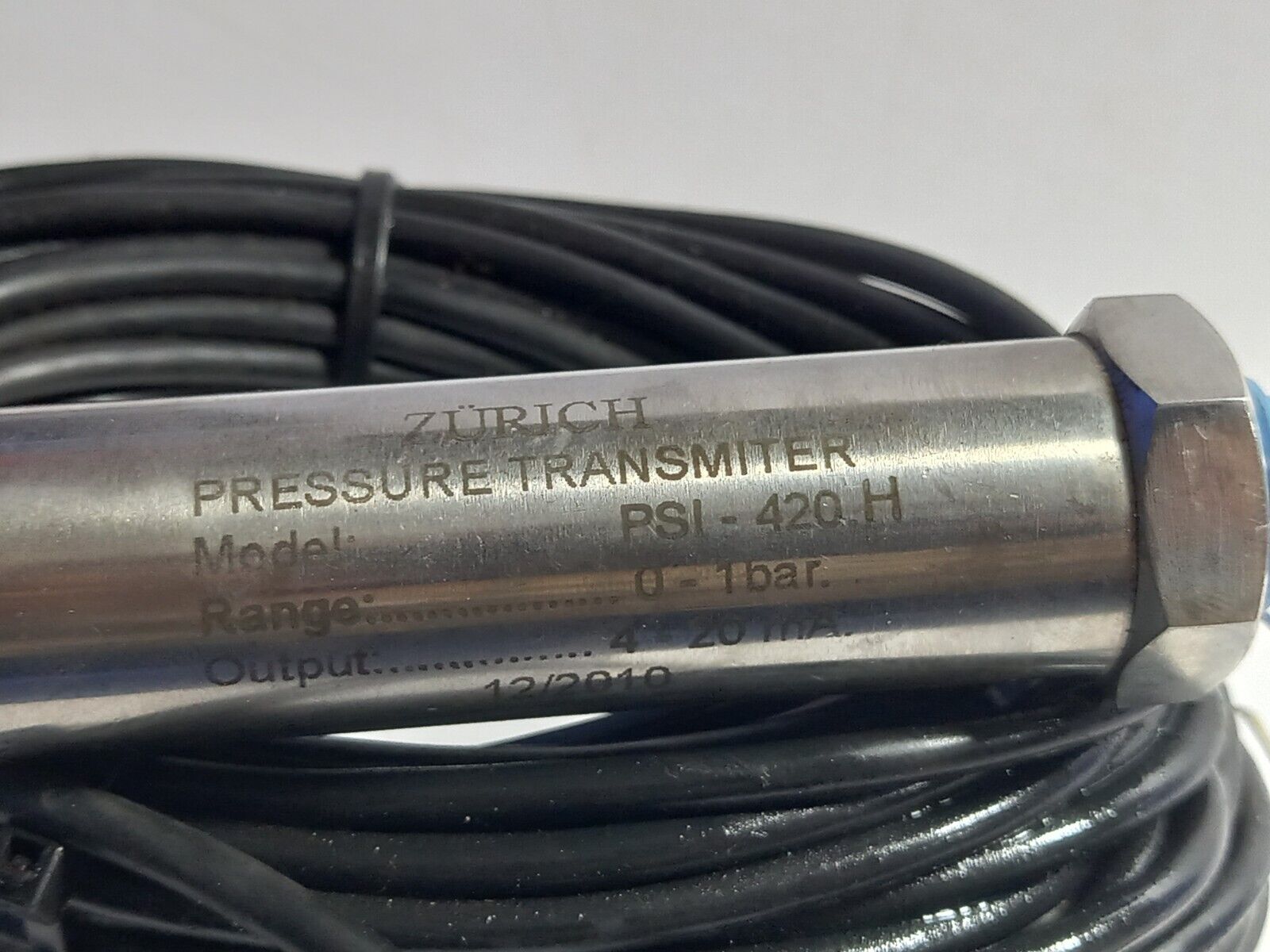 Zurich PSI-420 H Pressure Transmitter Range 0-1 Bar Output 4-20mA