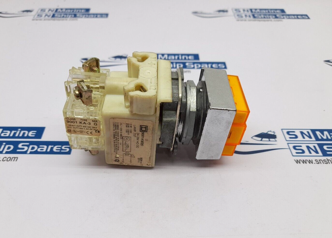 Square D 9001KM35 Pushbutton Pilot Light SER.H 24-28V AC-DC 9001KA-3G