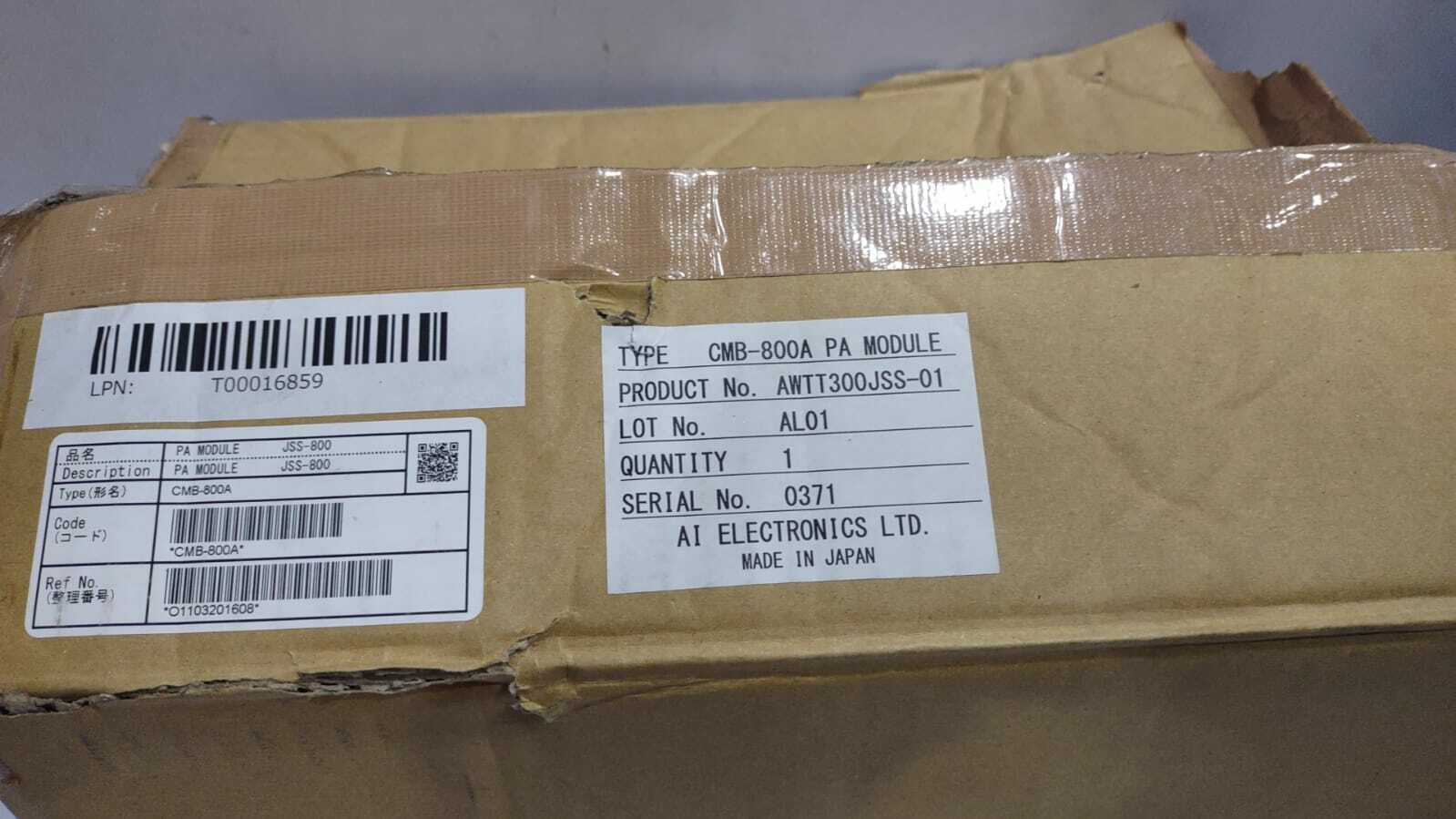 AI Electronics CMB-800A PA Module JSS-800 AWTT300JSS-01 / JRC CMB-800A PA